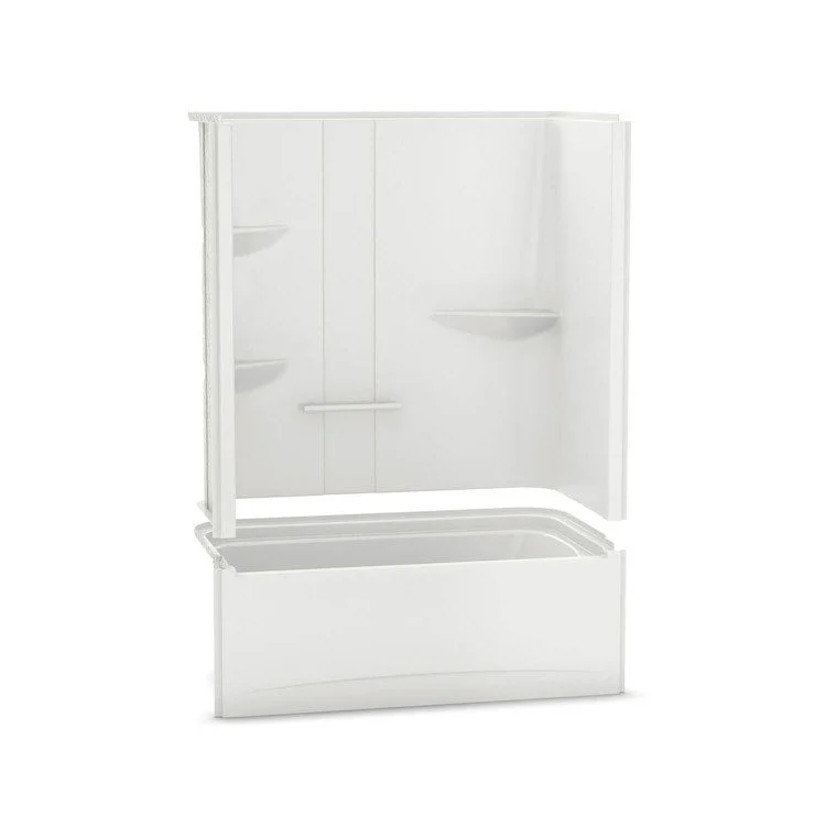 Tub and Shower Module Allia 60 x 33 x 79 Inch Acrylic Left White Rectangular with Whirlpool/Aeroeffect