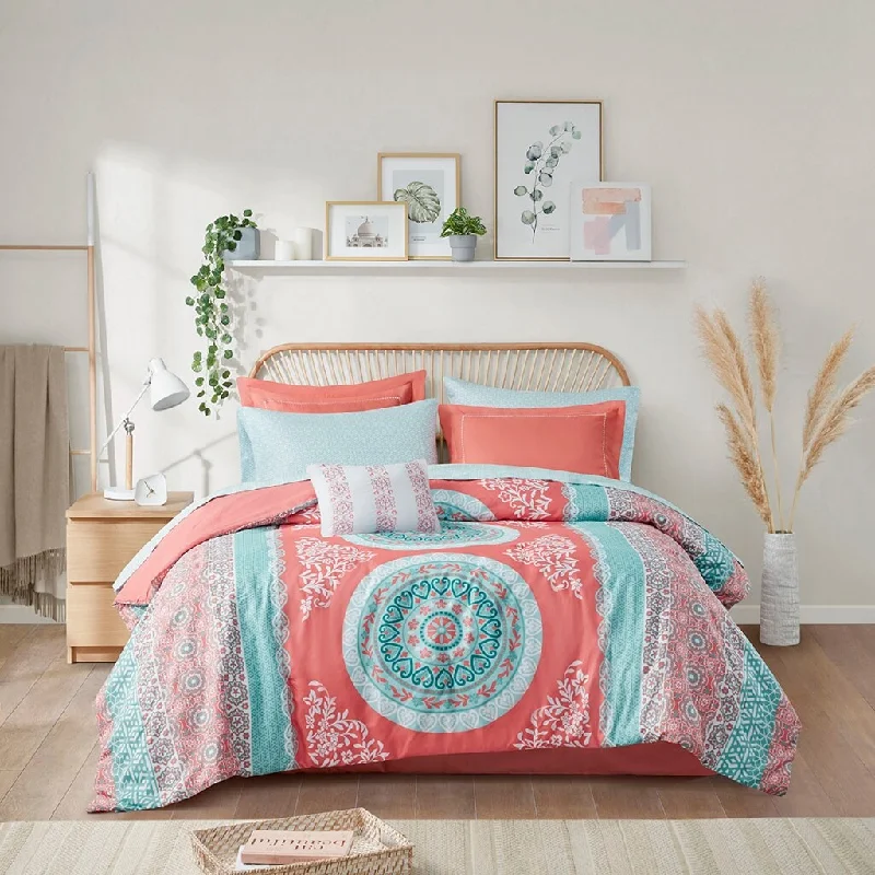 9 Piece Boho Comforter Set with Bed Sheets