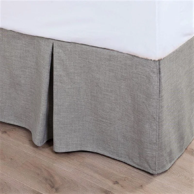 Aspen Taupe Linen Bed Skirt