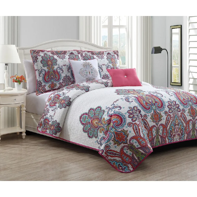 Avondale Manor Melisenta 5-Piece Reversible Quilt Set