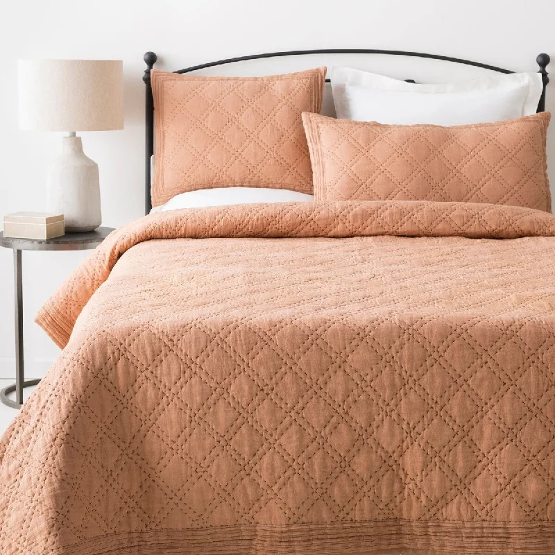 Basilus Camel Modern Quilt Set