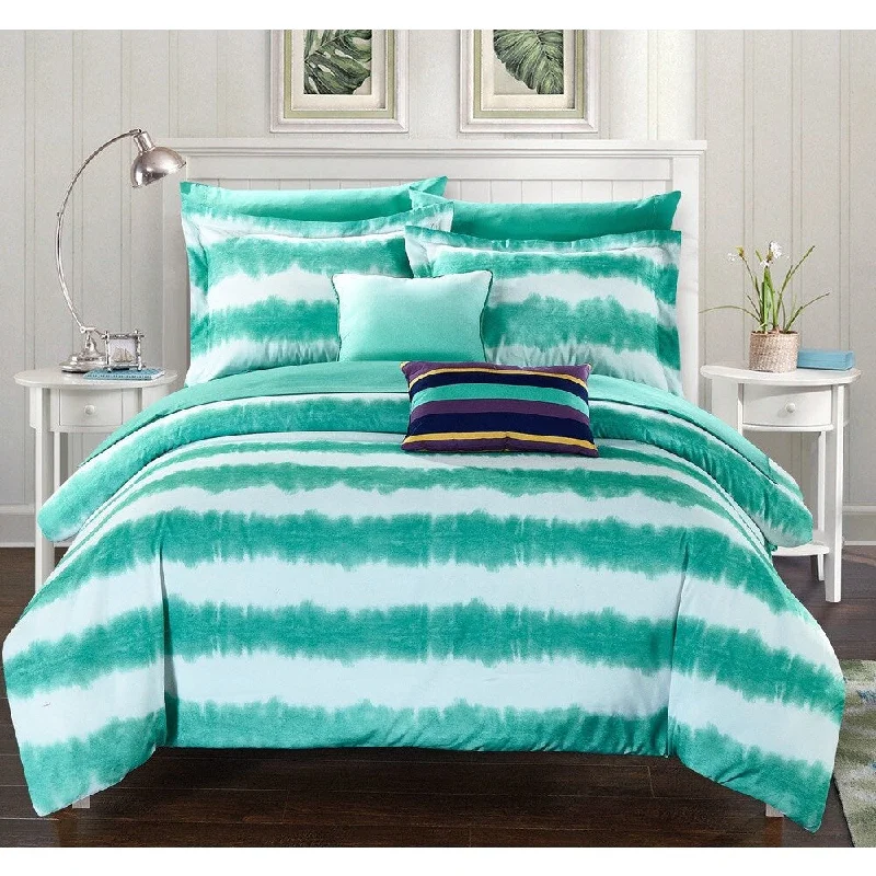 Chic Home Lucas Turquoise 9-Piece Bed in a Bag with Sheet Set