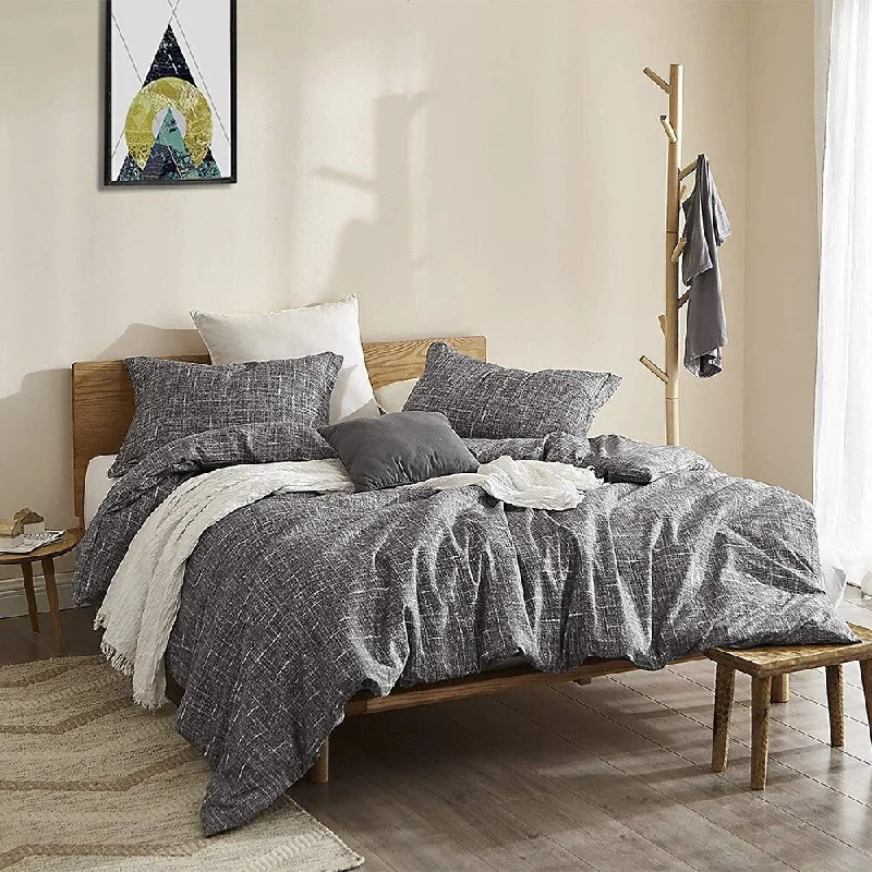 Gray Lightening - Oversized Duvet Cover - Supersoft Microfiber Bedding