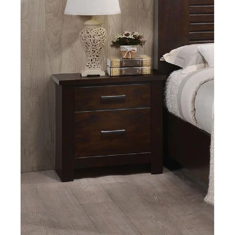 Solid Wood 2 Drawer Nightstands for Bedroom