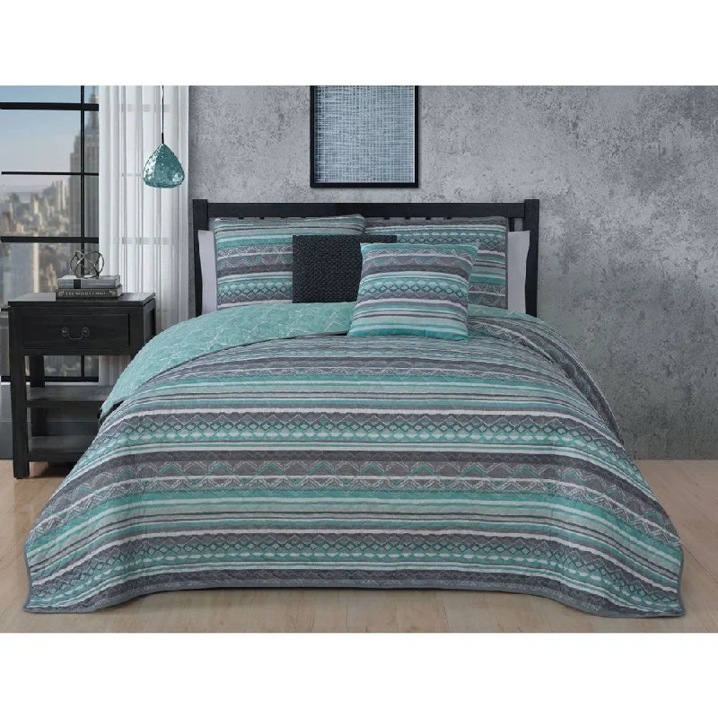 The Curated Nomad Thornhill 5-piece Quilt Set