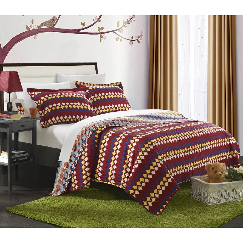 Chic Home Indiana Spice Reversible Quilt Set