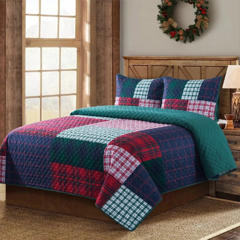 Country Living Knox Plaid Quilt Set