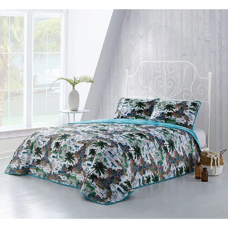 Havana 3pc Reversible Quilt Set