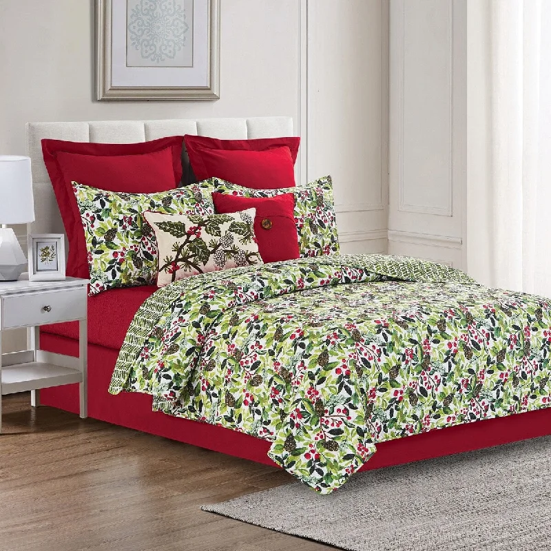 Tyson Pines Cotton Quilt Set - Reversible and Machine Washable