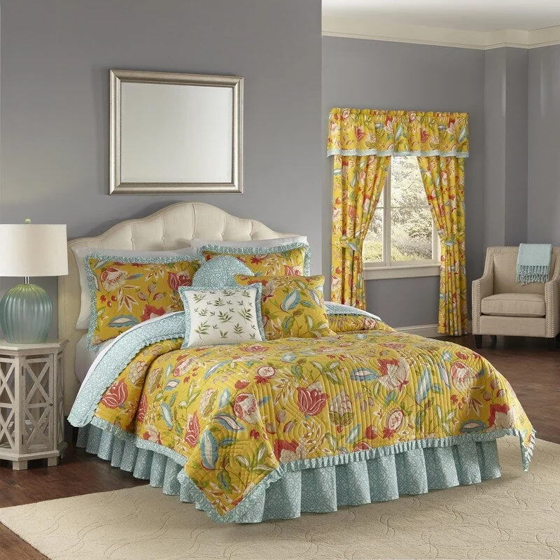 Waverly Modern Poetic Sunshine Cotton Quilt Set