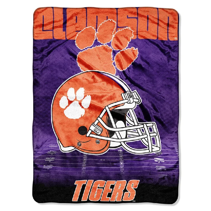 Clemson Overtime Micro Fleece Throw Blanket