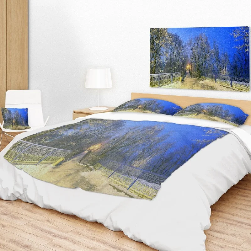 Designart 'Mariinsky Garden with Blue Sky' Landscape Photography Throw Blanket