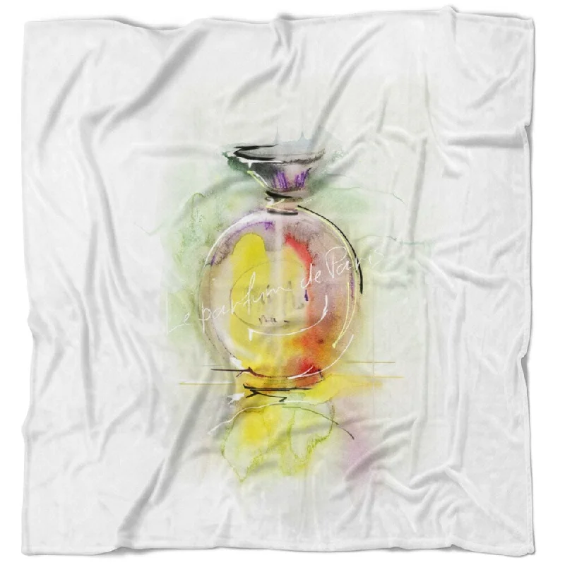 Designart 'Perfume Bottle Watercolor' Animal Throw Blanket