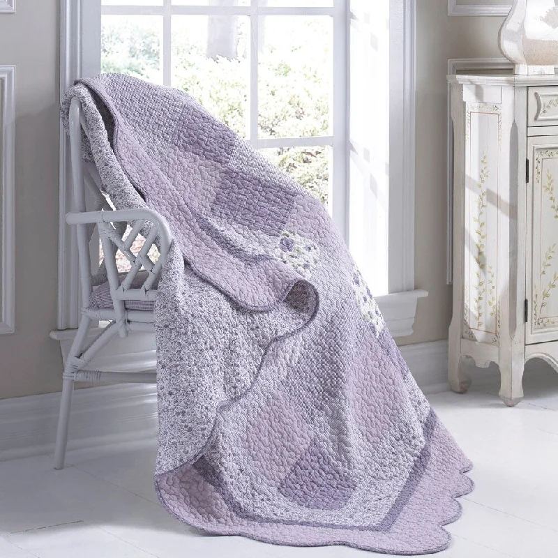 Donna Sharp Lavender Rose Throw