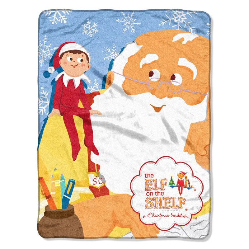 Elf On The Shelf Santa Parade Throw