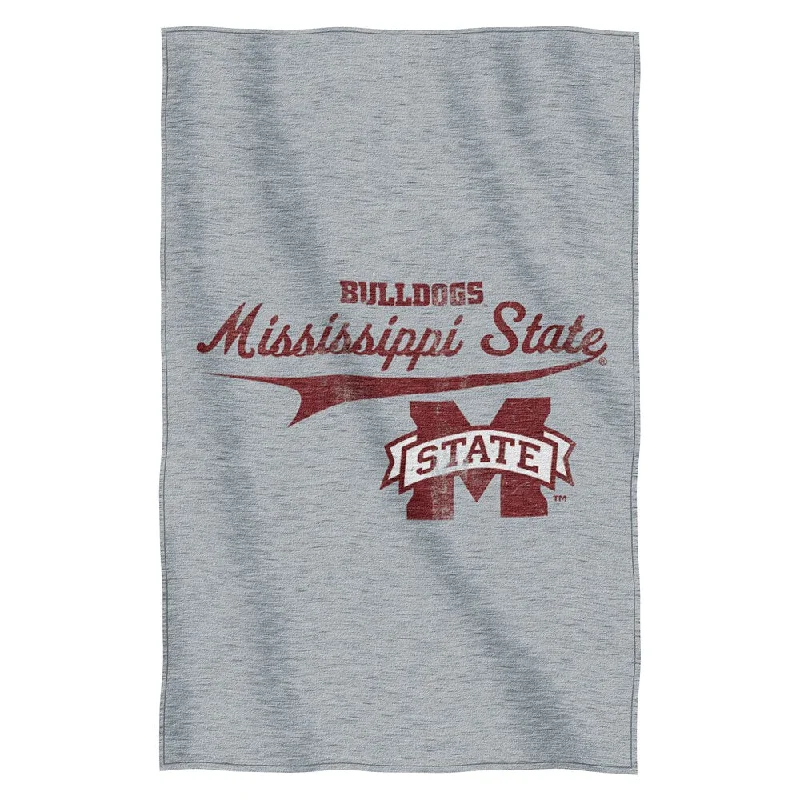 Mississippi State Sweatshirt Throw Blanket