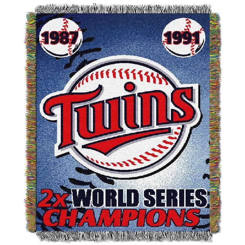 MLB Minnesota Twins Woven Tapestry Throw