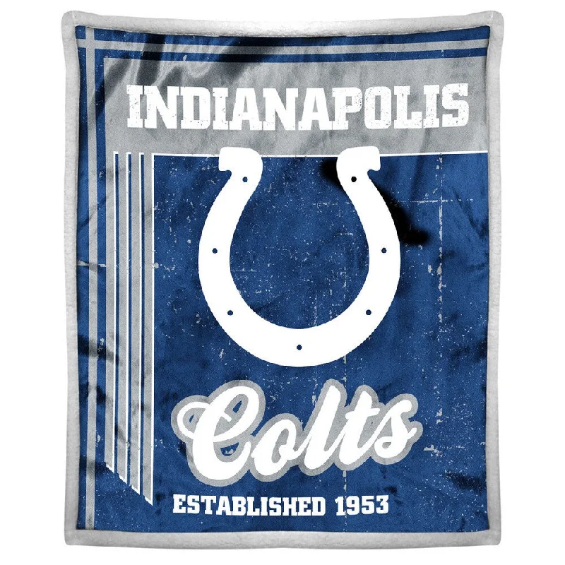 NFL 192 Colts Mink Sherpa Throw